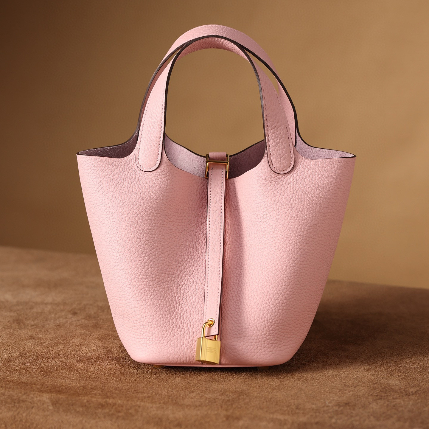 Hermès Picotin Lock 18｜櫻花粉TC皮｜金扣