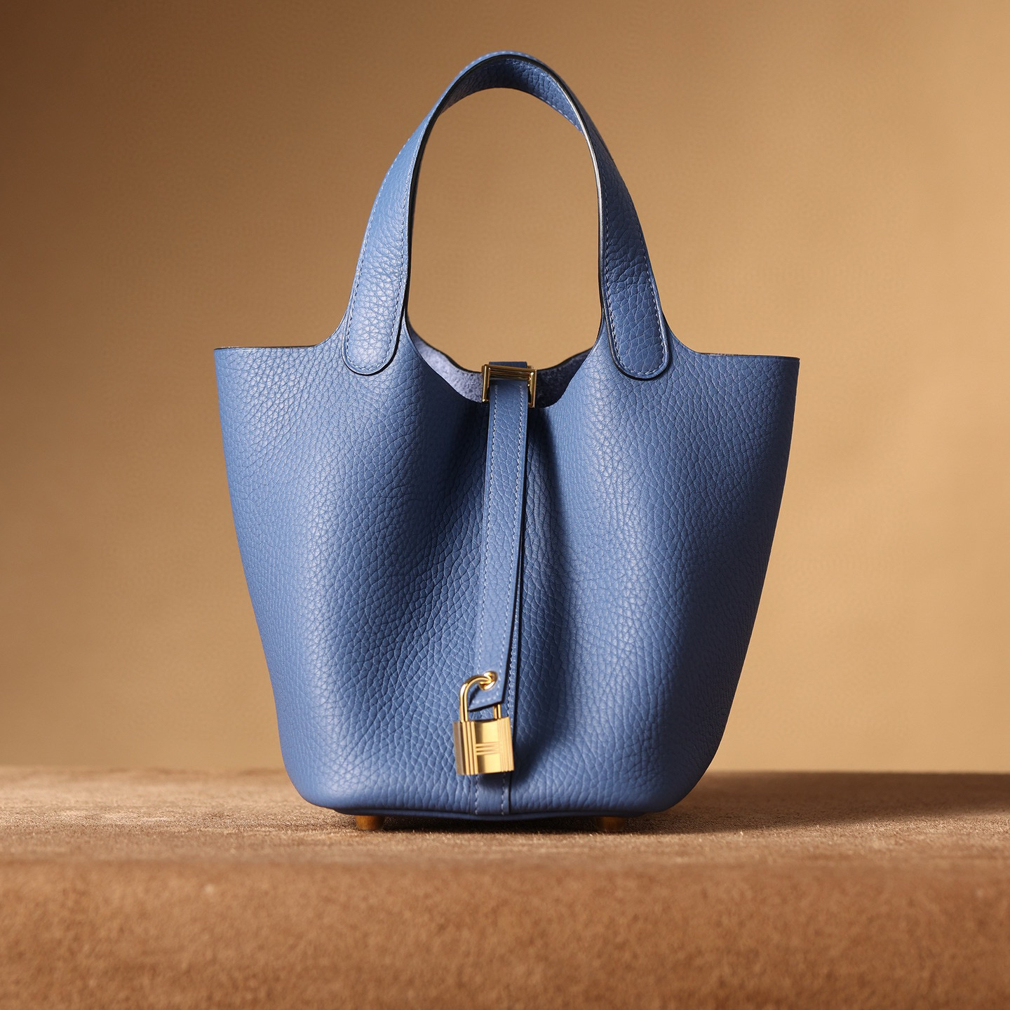 Hermès Picotin Lock 18｜瑪瑙藍TC皮｜金扣