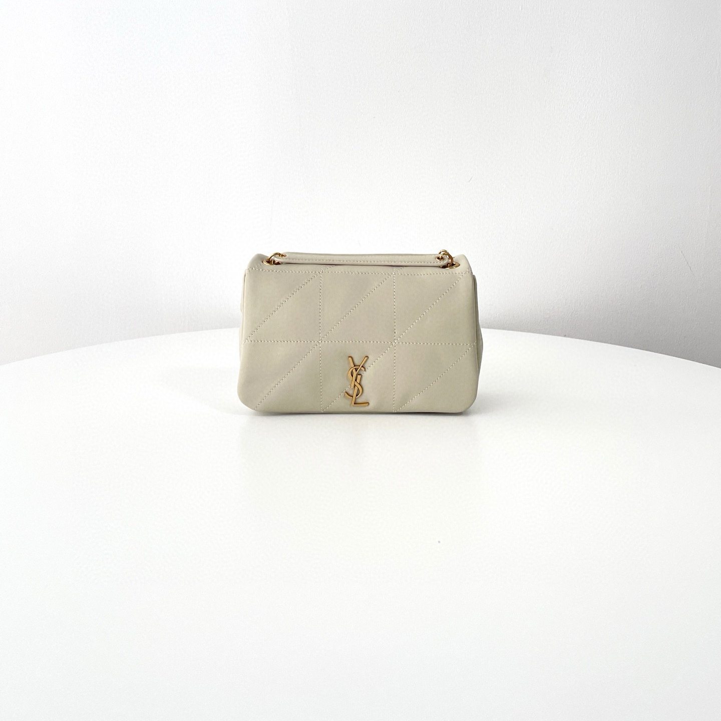 YSL Jamie Mini手袋 —— 奶白色，經典設計，優雅奢華