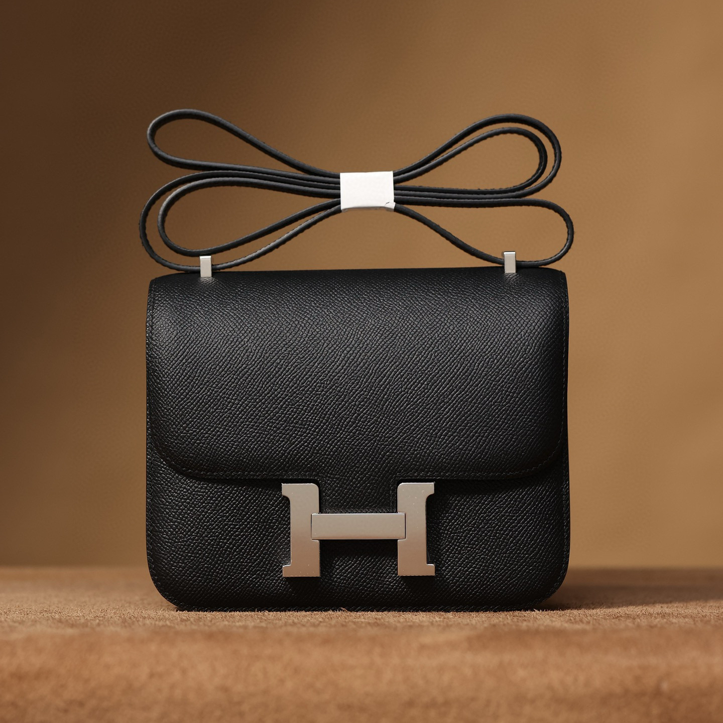 Hermès Constance 19 ｜黑色Epsom｜银扣