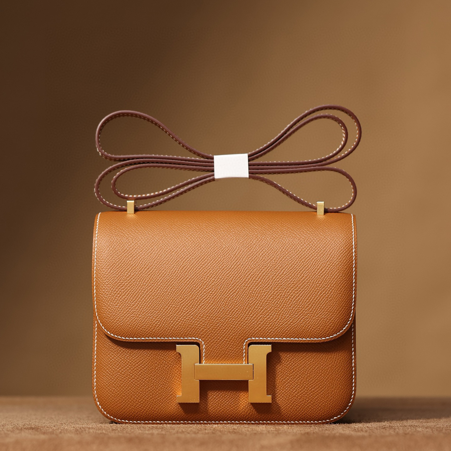 Hermès Constance 19 ｜金棕色Epsom｜金扣