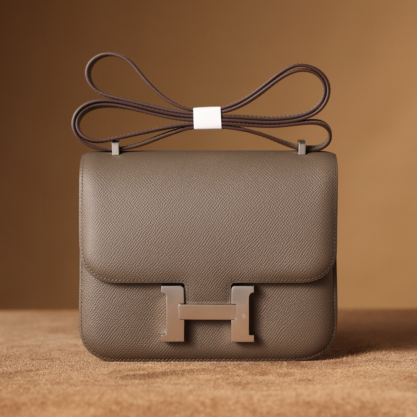 Hermès Constance 19｜錫器灰Epsom｜銀扣