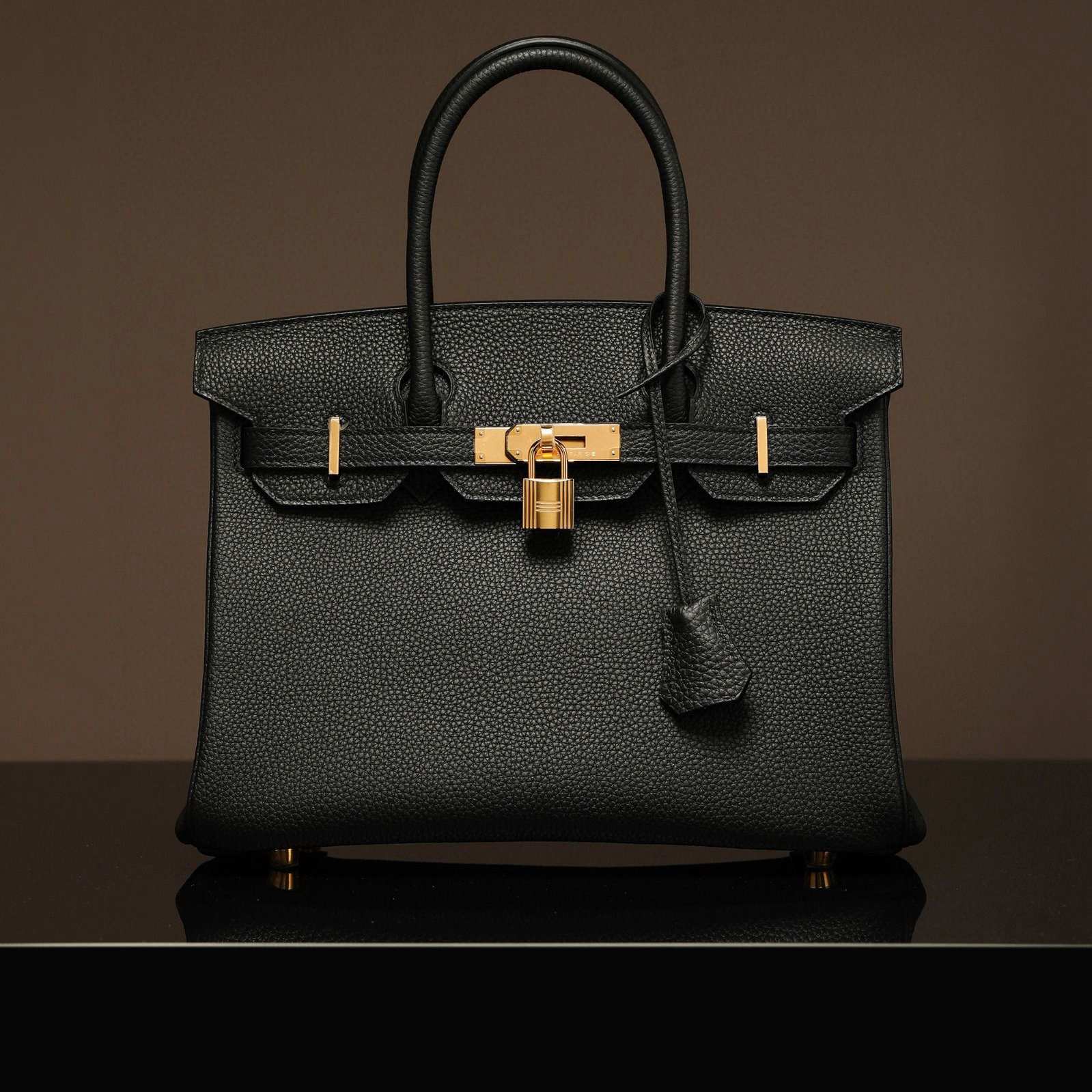 Hermès Birkin 30 ｜黑色Togo｜金扣
